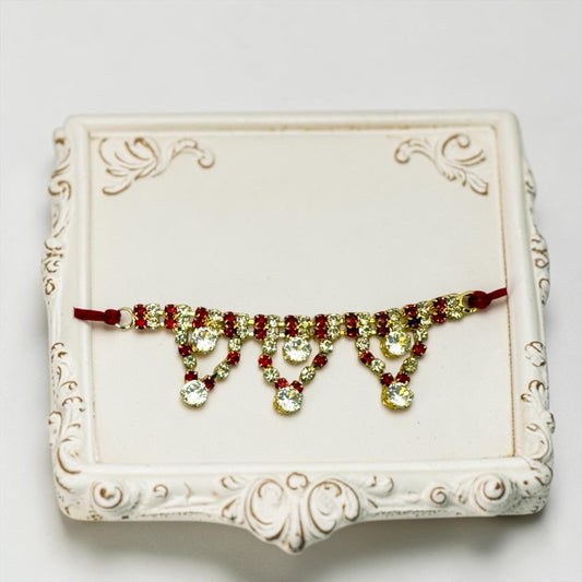Exquisite Designer Zerkin Stone Haar (SPC-706) for Laddu Gopal Ji, Radha Krishna & All Deities