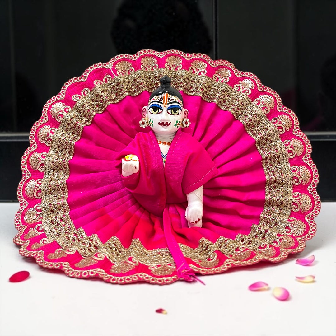 Premium Royal Zari Border Laddu Gopal Ji Poshak SP-I17
