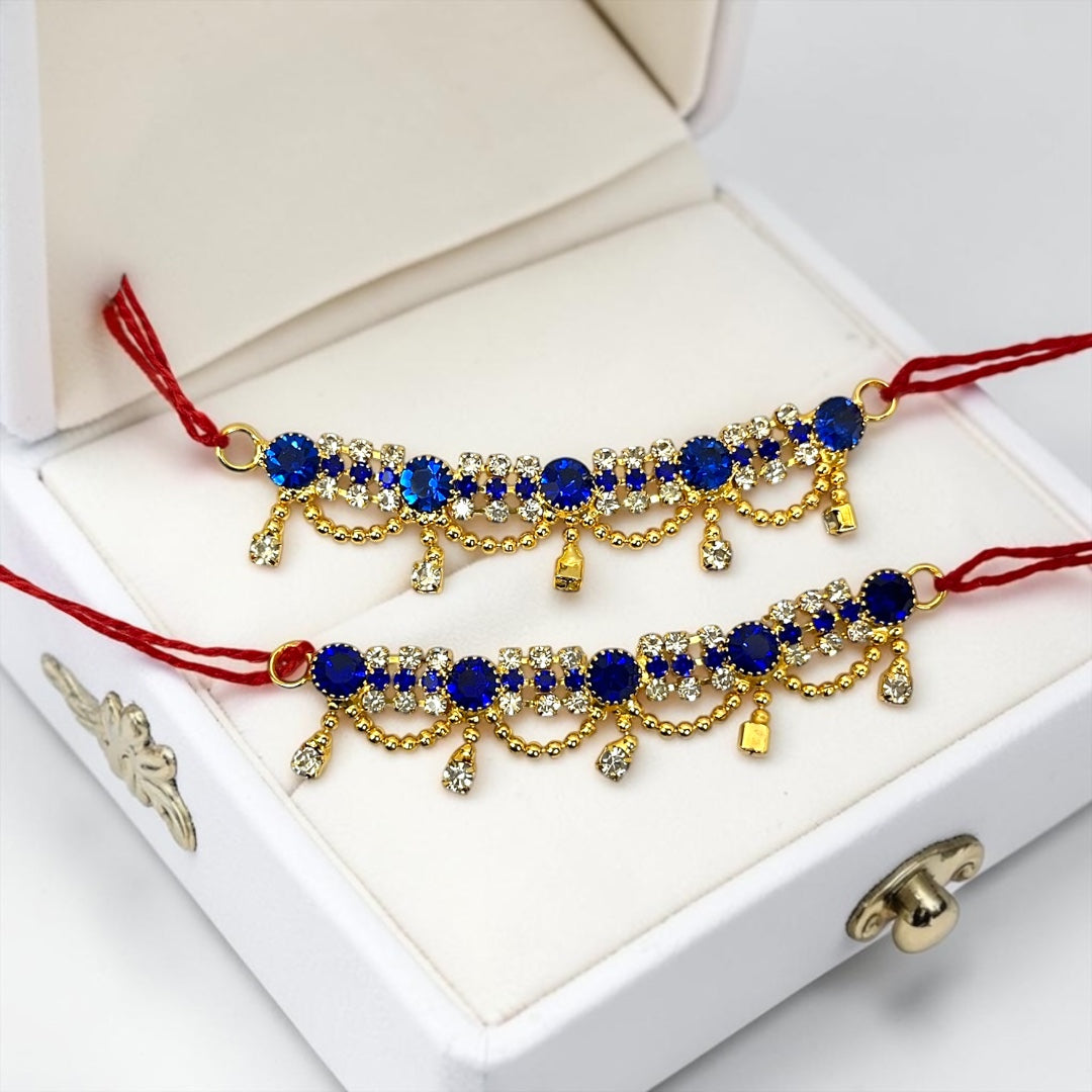 Shri Poshak Designer Stone Studded Laddu Gopal Payal (2.5 Inch) – Model SPC-723