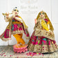 ✨ Bestseller Exclusive Radha Krishna Set SP-I54 | Luxury Designer Kali Lehenga for Radha Rani & Royal Pajama Shringar for Krishna Ji