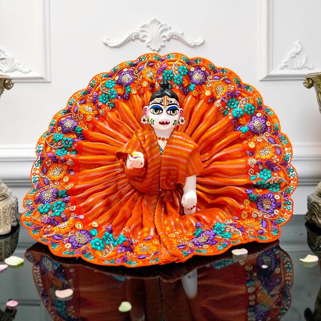 Premium Laddu Gopal Ji Poshak SP-I65– Heavy Thread Embroidered Border with Royal Detailing