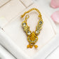 Exquisite Gold-Plated Sparkling Crystal Necklace with Adjustable Back Chain for Thakurji | Shri Poshak Exclusive SPC-787
