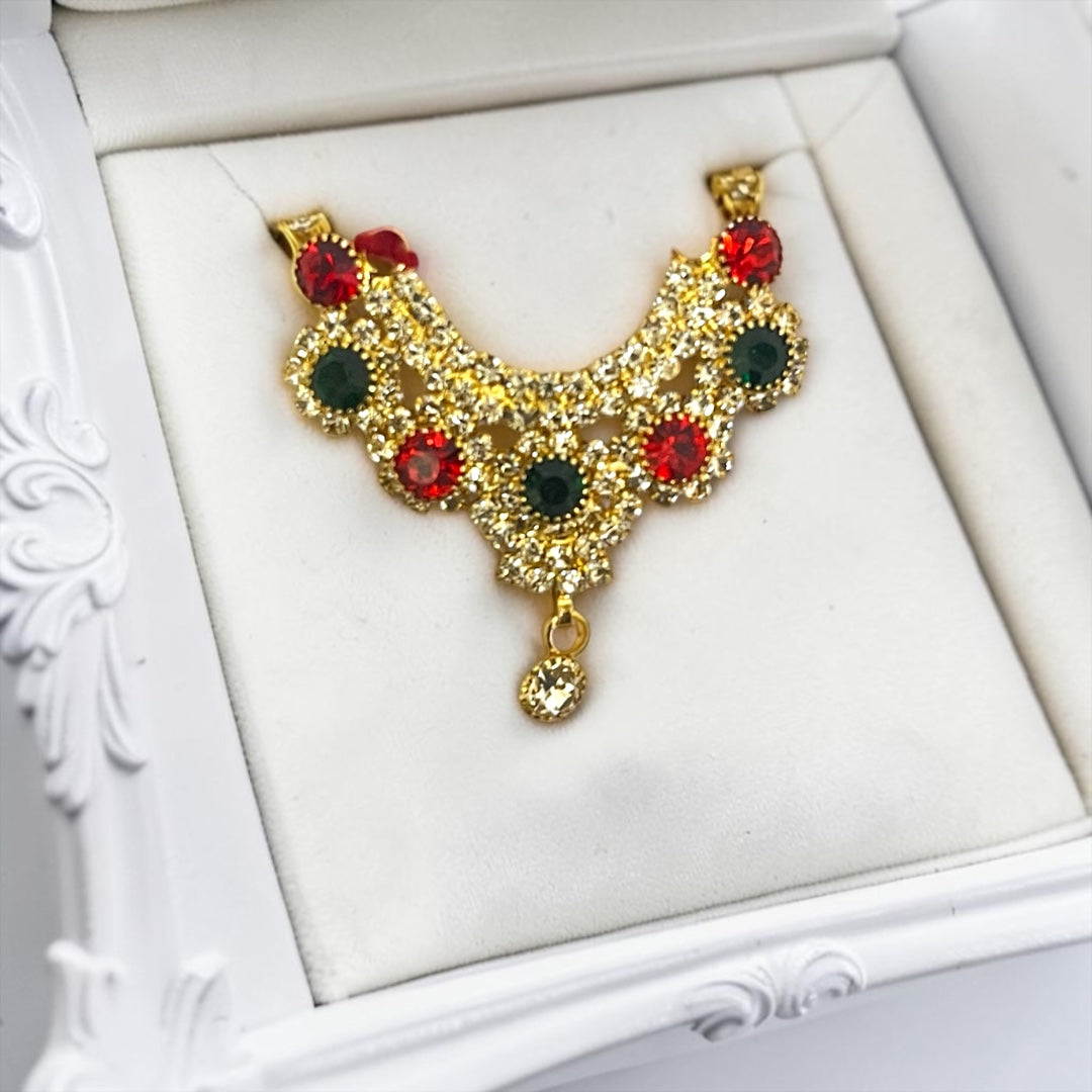 Royal Zircon (Zerkin) Chik Haar for Laddu Gopal &amp; Deity Idols (SPC-736)