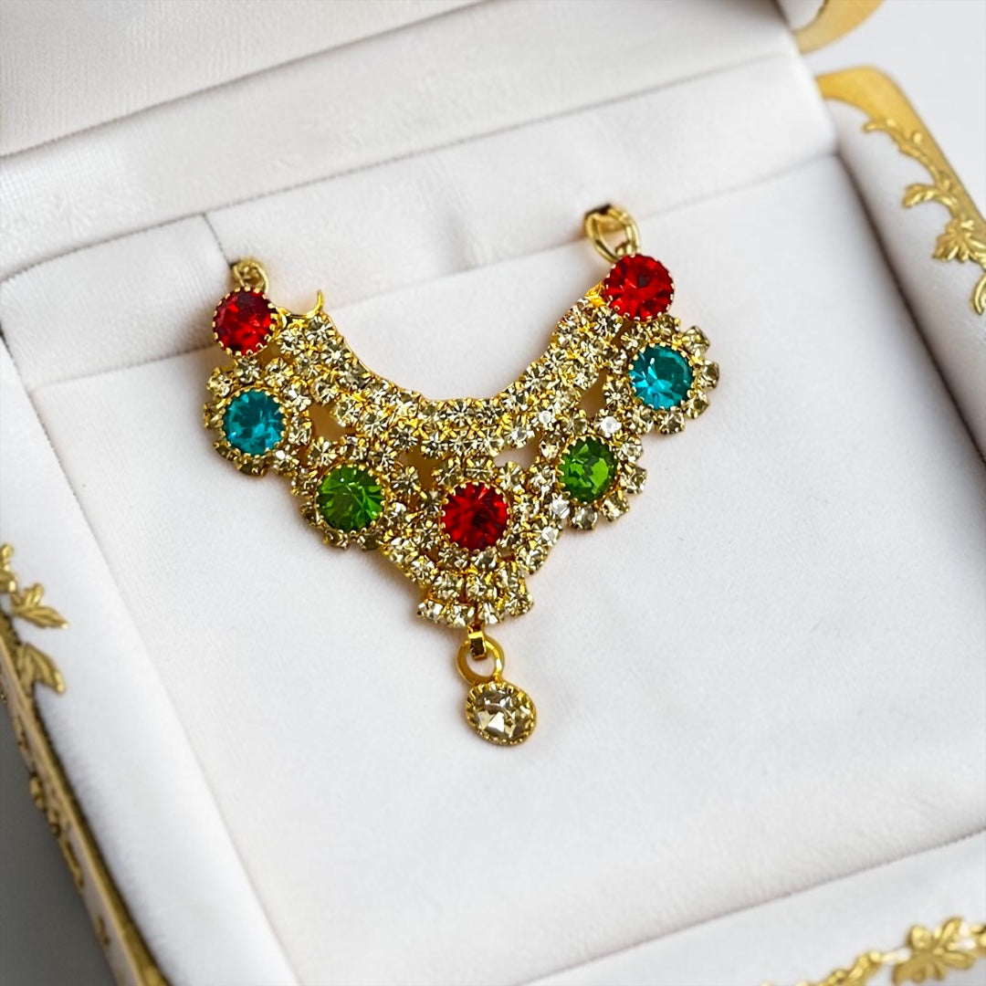 Royal Zircon (Zerkin) Chik Haar for Laddu Gopal &amp; Deity Idols (SPC-736)