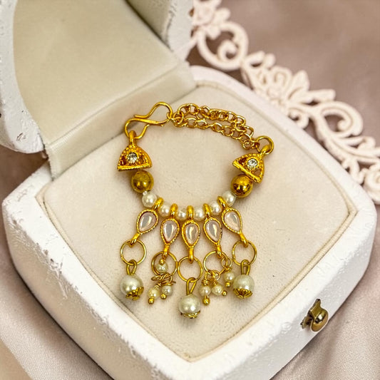 Royal Kundan & Pearl Jhumki-Style Shringar Haar for Laddu Gopal / Deity Idols (SPC-798)