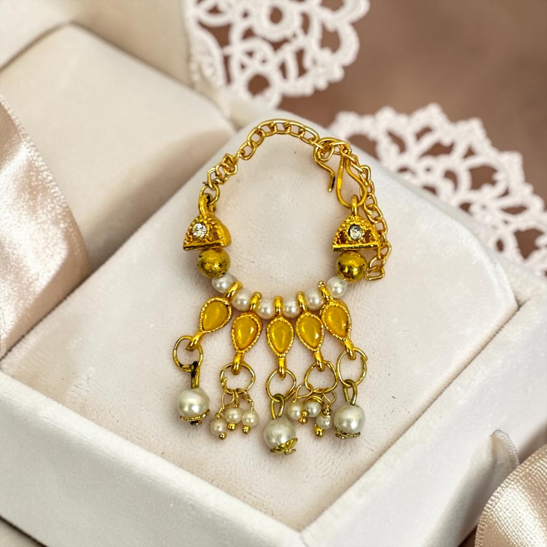 Royal Kundan & Pearl Jhumki-Style Shringar Haar for Laddu Gopal / Deity Idols (SPC-798)