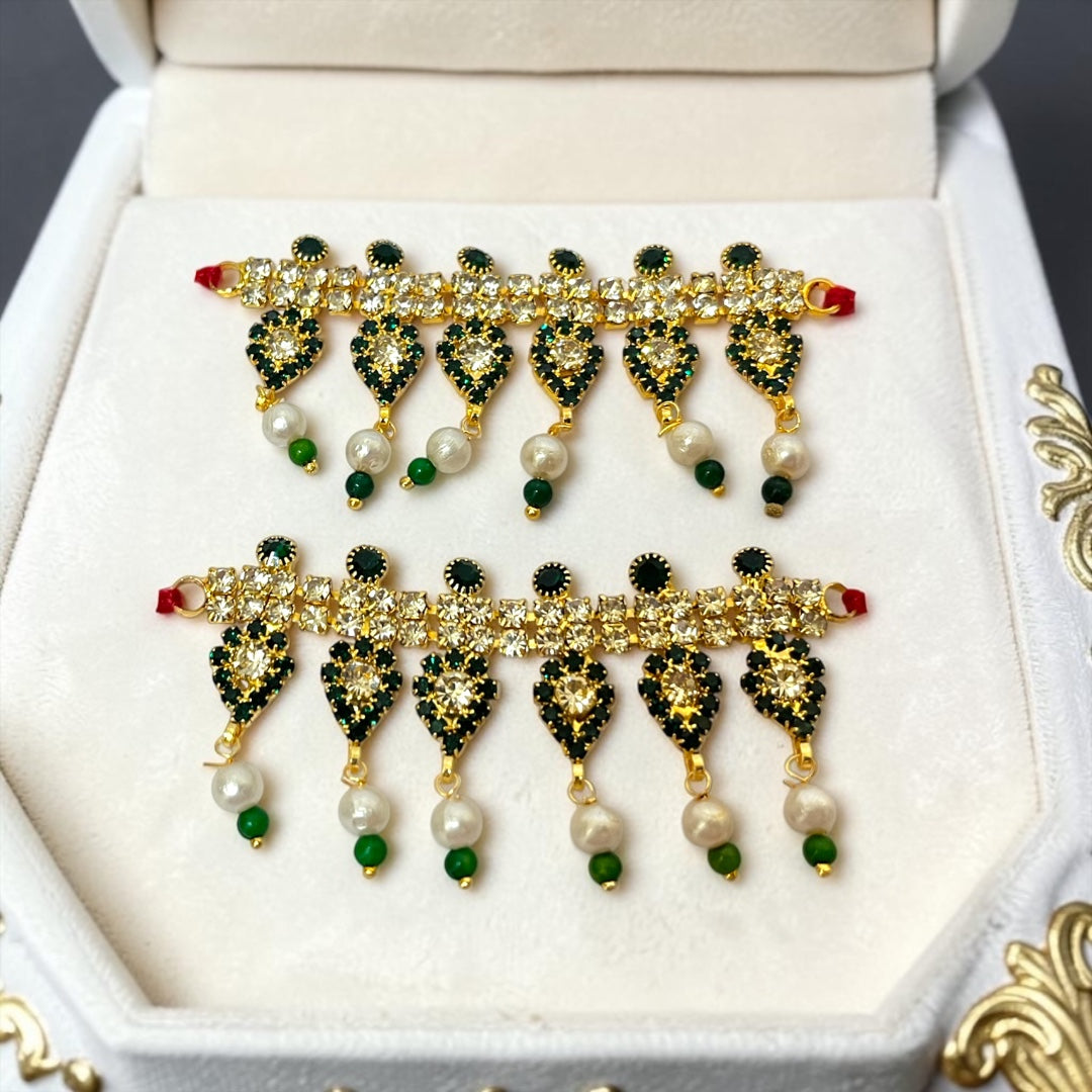 Kanha Ji anklet Payal - close-up detail | Shri Poshak, Mathura
