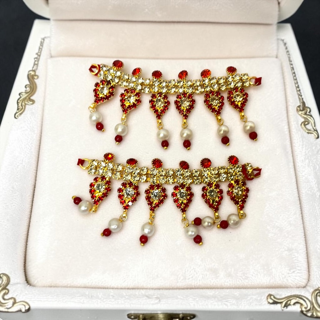 Thakur Ji anklet Payal - colour options | Shri Poshak, Mathura