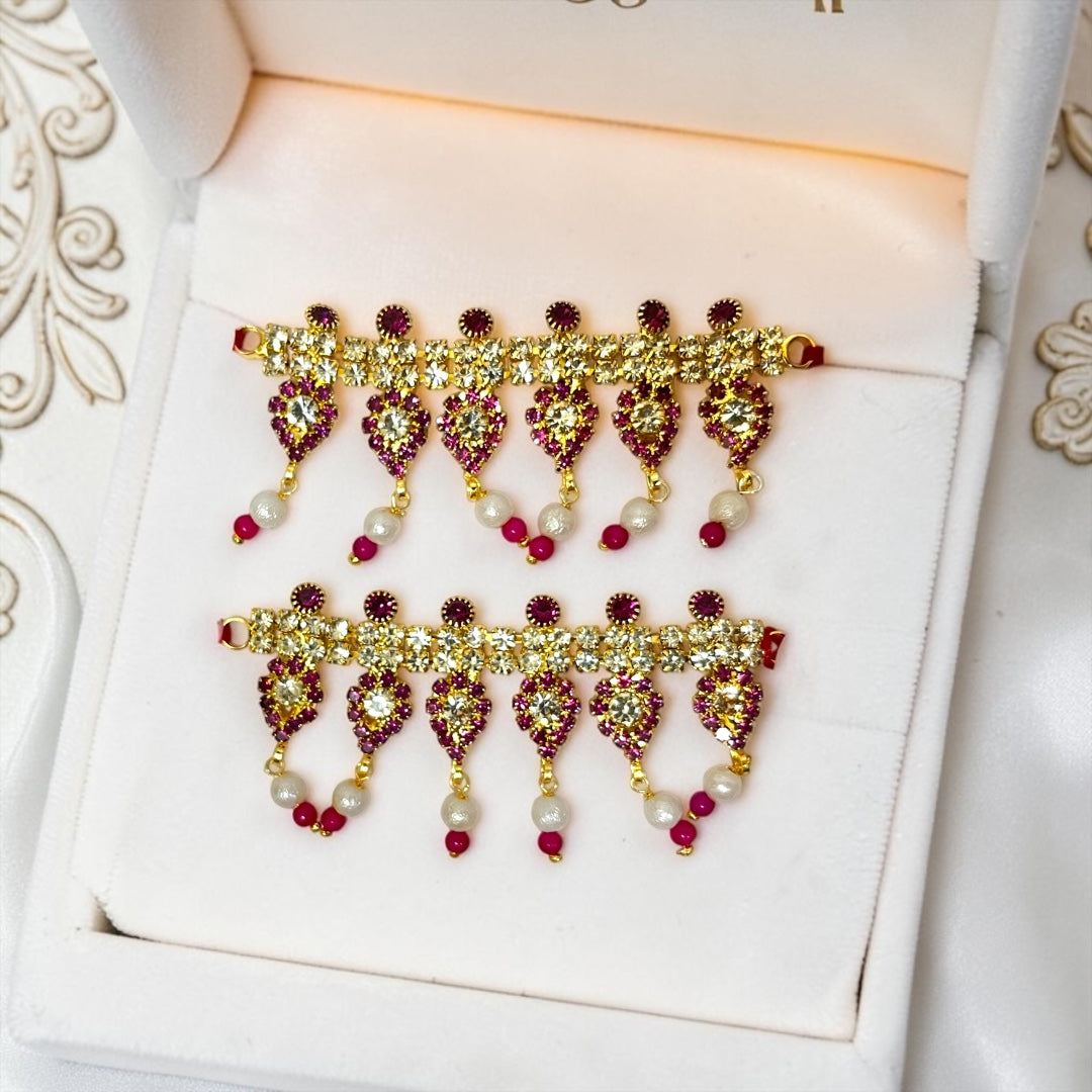 Laddu Gopal Ji anklet Payal - back view | Shri Poshak, Mathura
