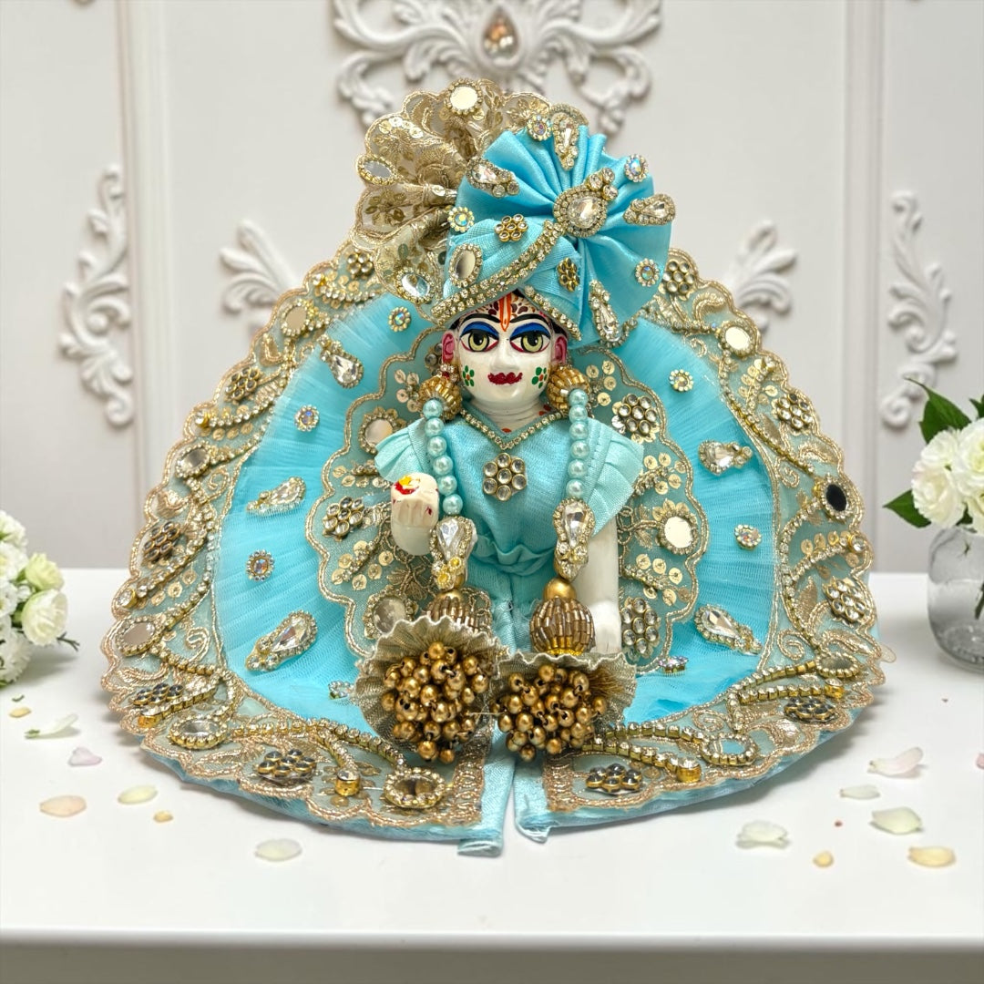 Janmashtami Special Premium Heavy Work Laddu Gopal Ji Poshak Set SP-I32