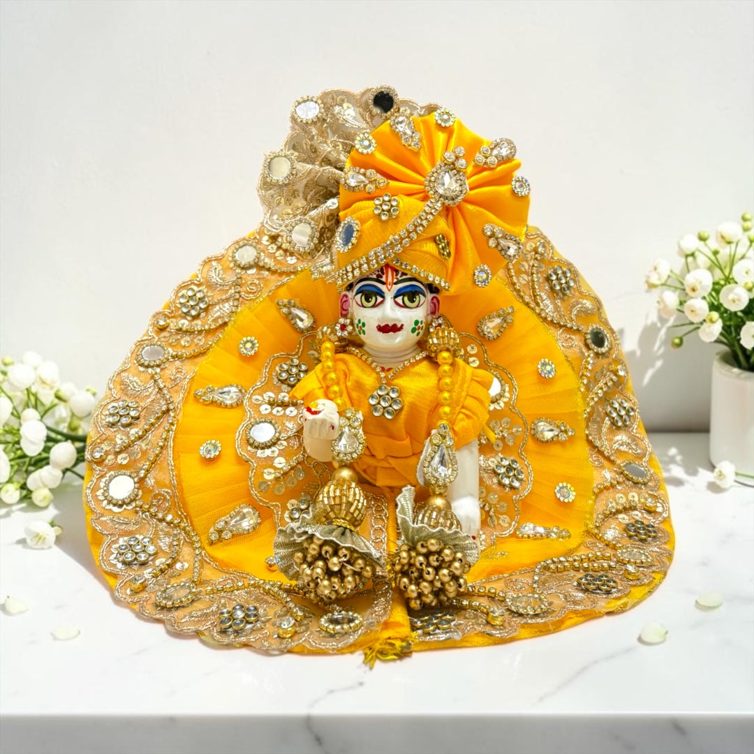 Janmashtami Special Premium Heavy Work Laddu Gopal Ji Poshak Set SP-I32