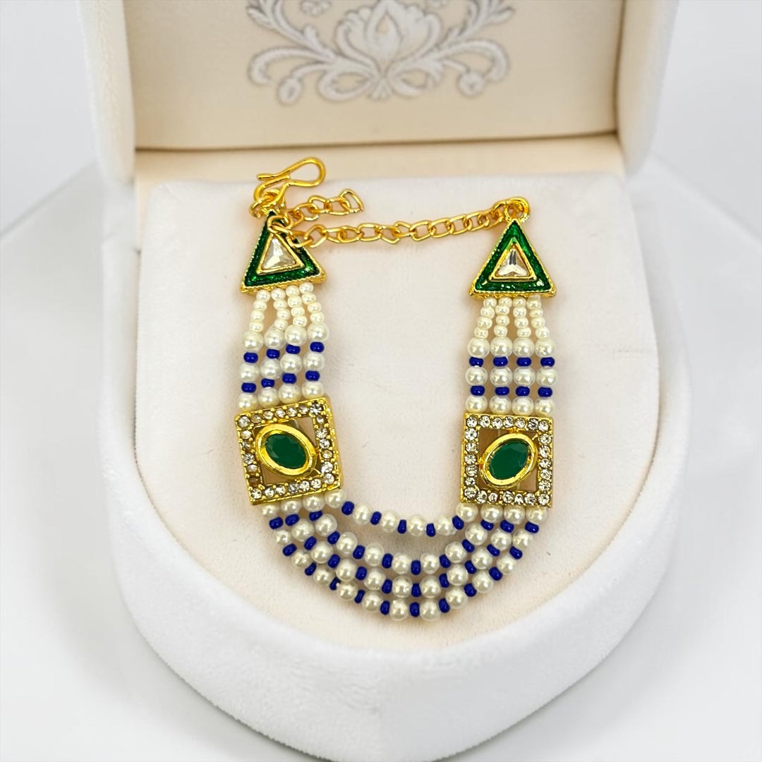 Royal 3-Layer Kundan Pearl Haar for Laddu Gopal & Deity Idols (SPC-761)
