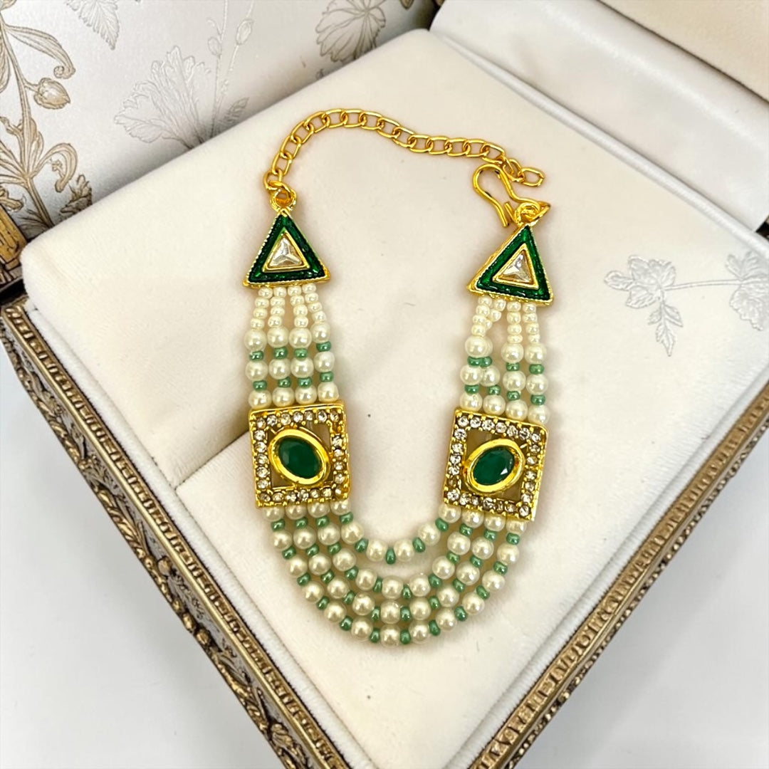 Royal 3-Layer Kundan Pearl Haar for Laddu Gopal & Deity Idols (SPC-761)