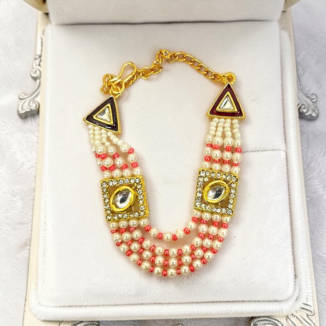 Royal 3-Layer Kundan Pearl Haar for Laddu Gopal & Deity Idols (SPC-761)