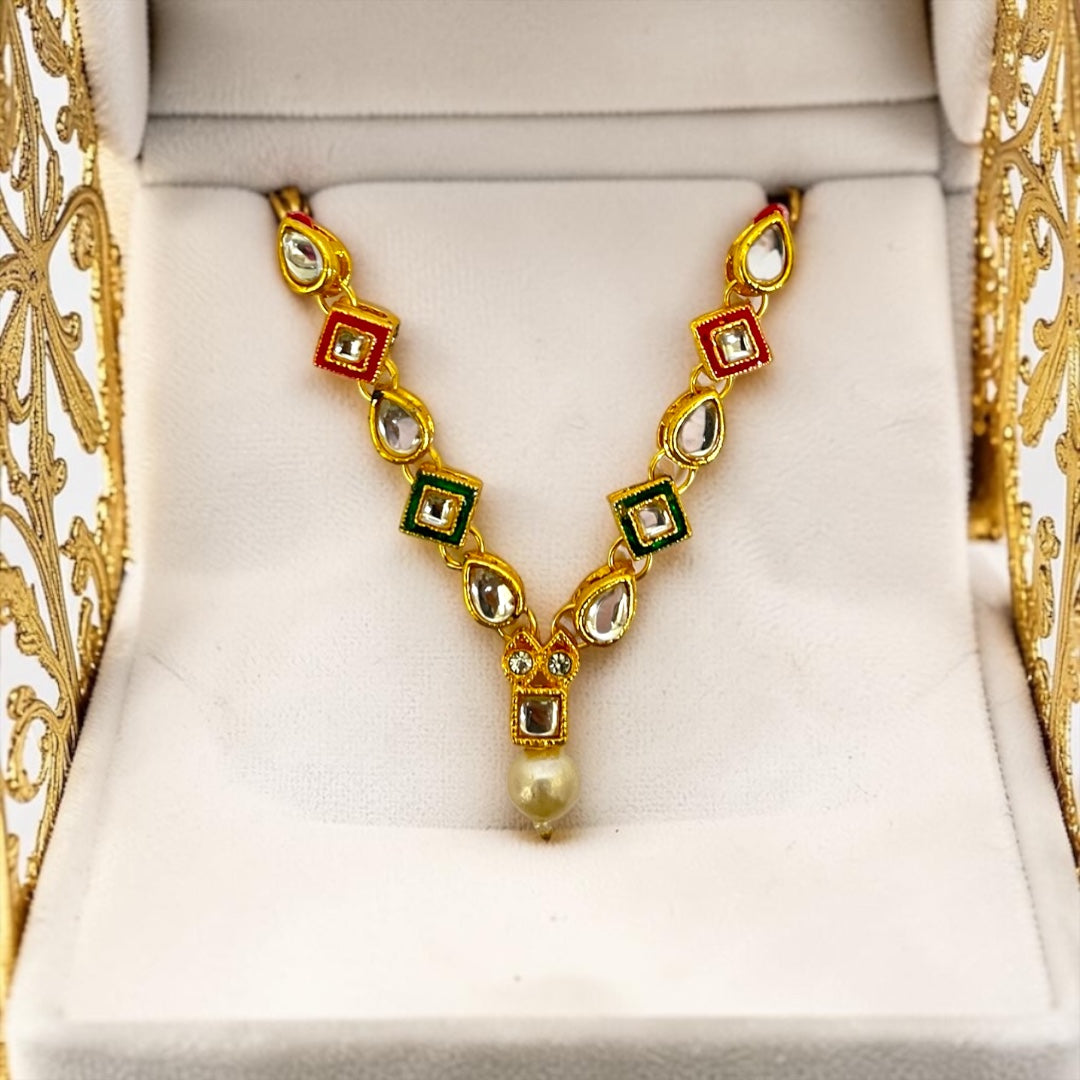 Thakur Ji haar necklace kundan haar - colour options | Shri Poshak, Mathura kundan haar 2