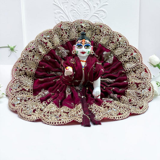 Janmashtami Special Premium Heavy Zardozi & Mirror Work Laddu Gopal Ji Poshak SP-192