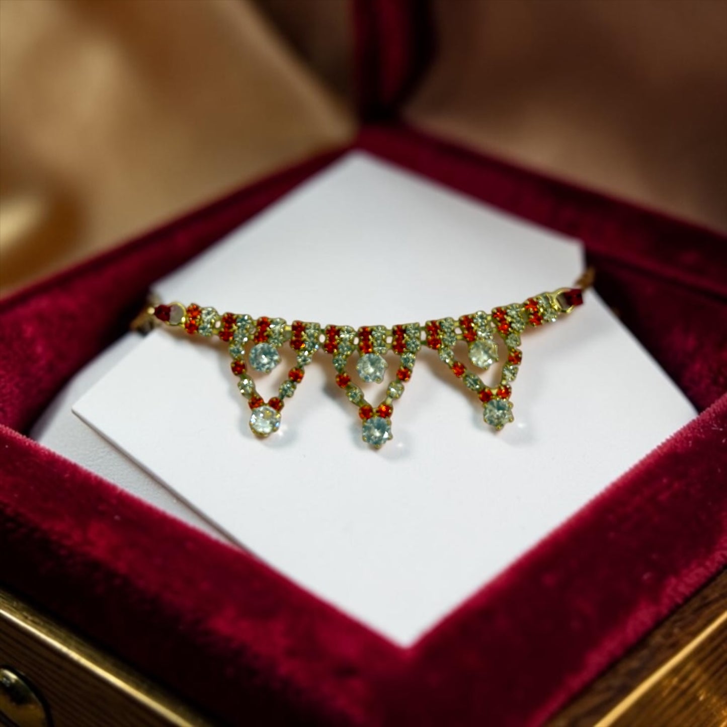 Exquisite Designer Zerkin Stone Haar (SPC-706) for Laddu Gopal Ji, Radha Krishna & All Deities
