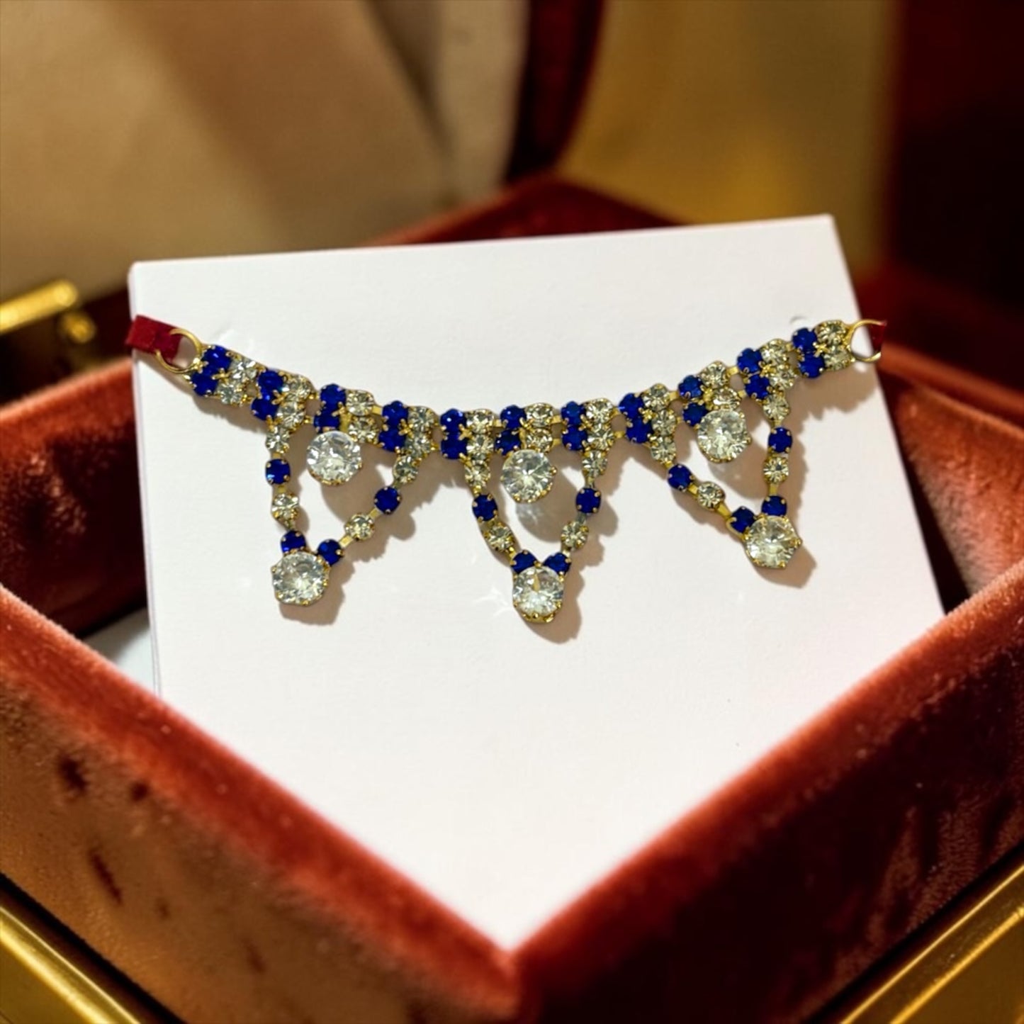 Exquisite Designer Zerkin Stone Haar (SPC-706) for Laddu Gopal Ji, Radha Krishna & All Deities