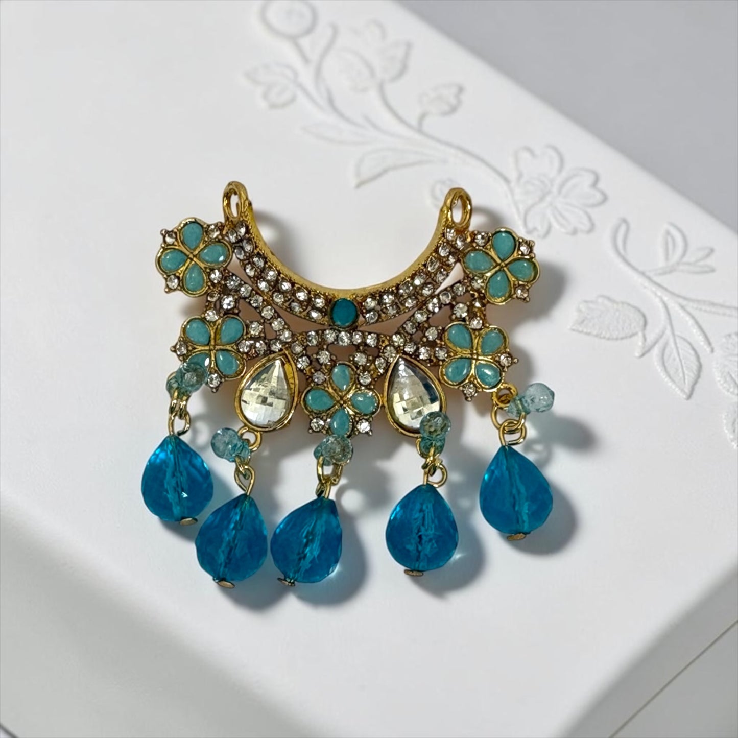 Royal Kundan & Bead-Drop Haar for Deities SPC-733