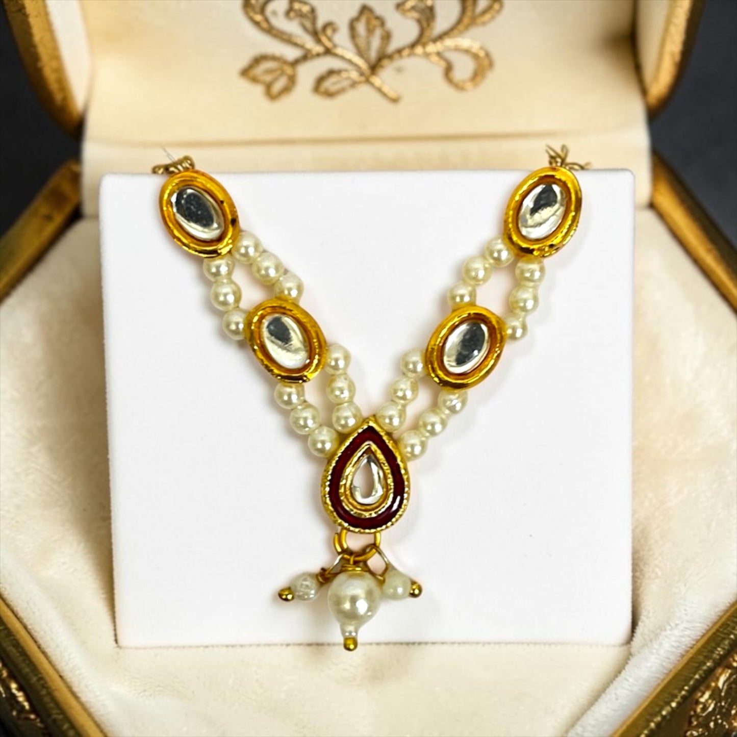 Divine Meenakari Bordered Kundan Pearl Haar SPC-806