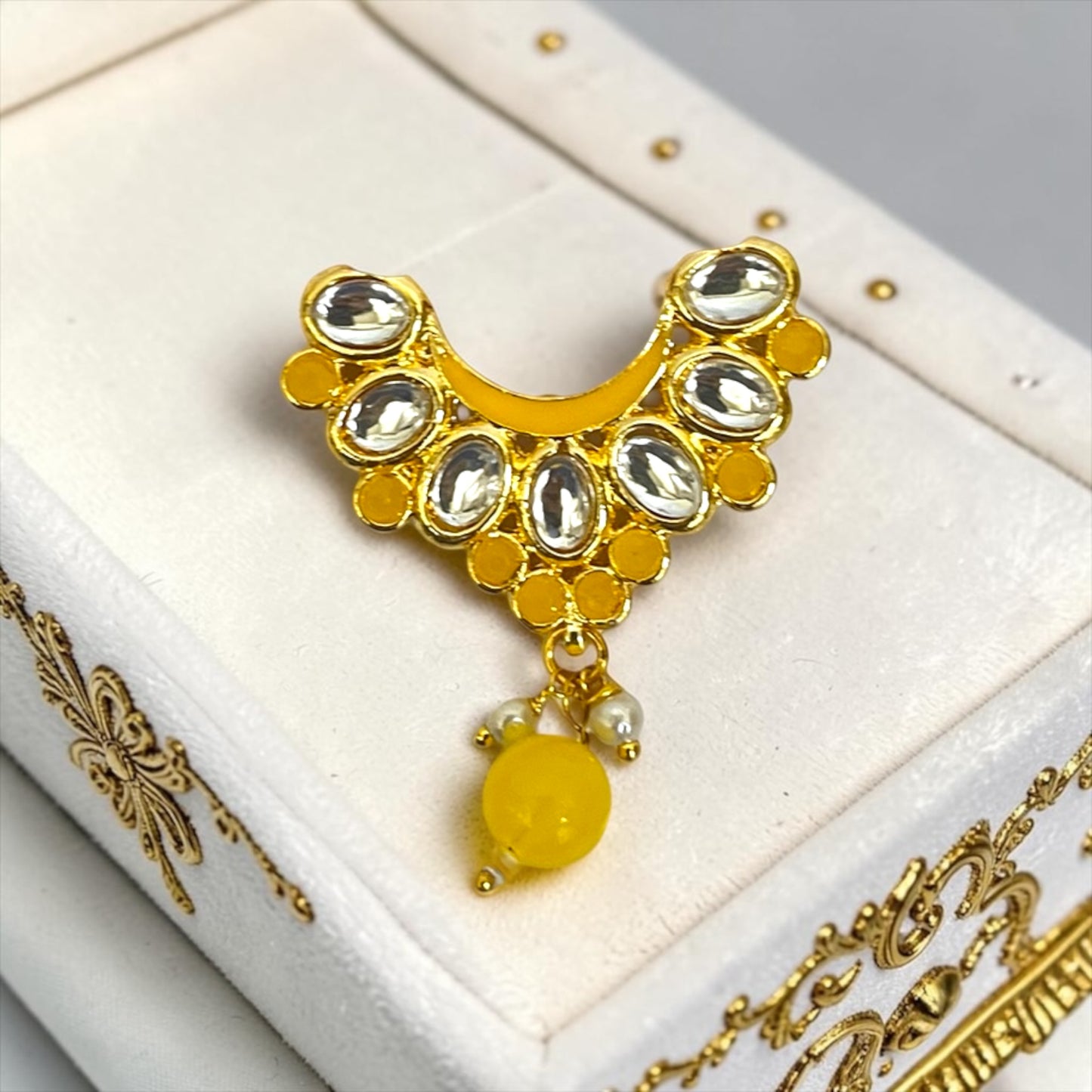 Shri Poshak Royal Kundan Small Choker Necklace for Laddu Gopal & All Divine Idols (SPC-777)