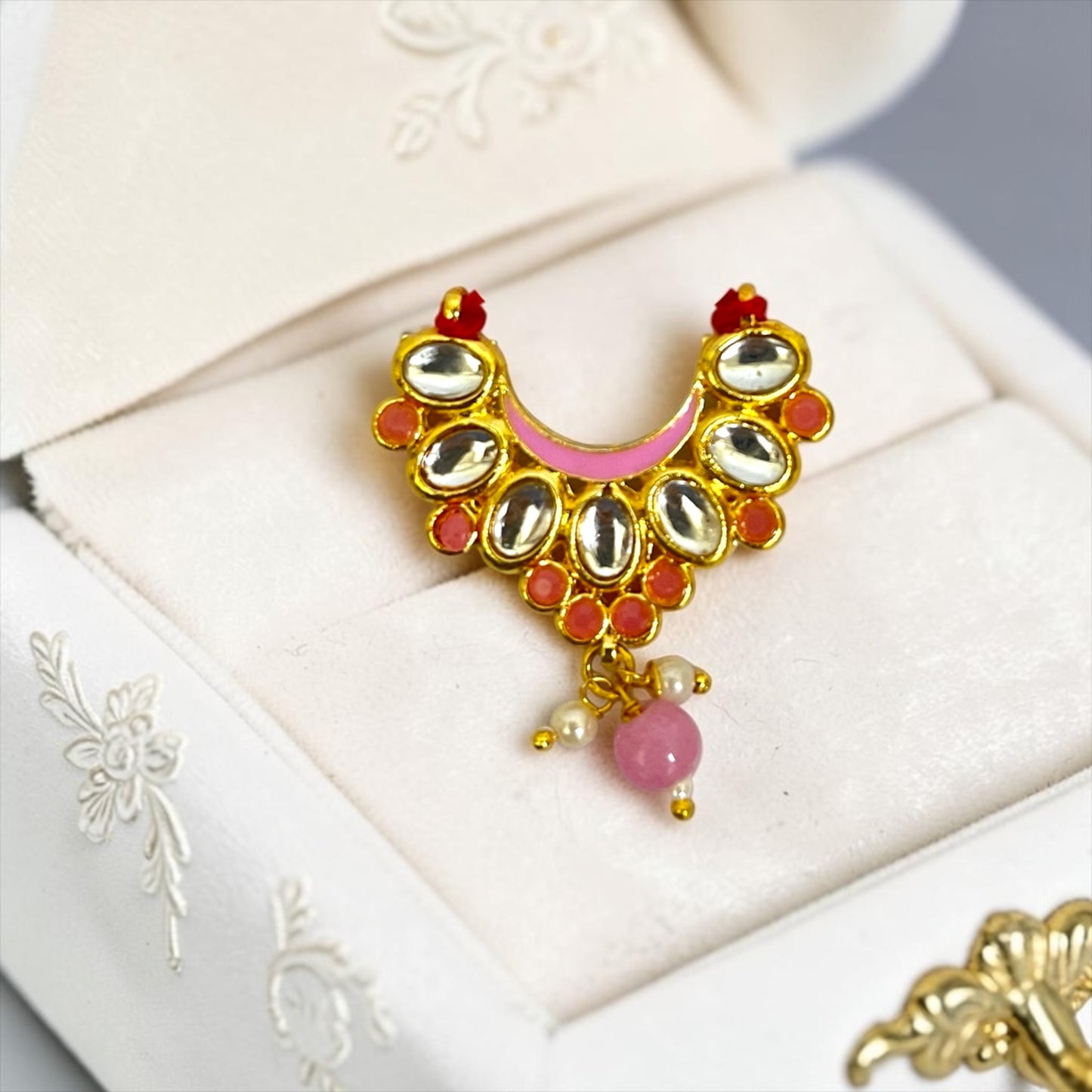 Shri Poshak Royal Kundan Small Choker Necklace for Laddu Gopal & All Divine Idols (SPC-777)