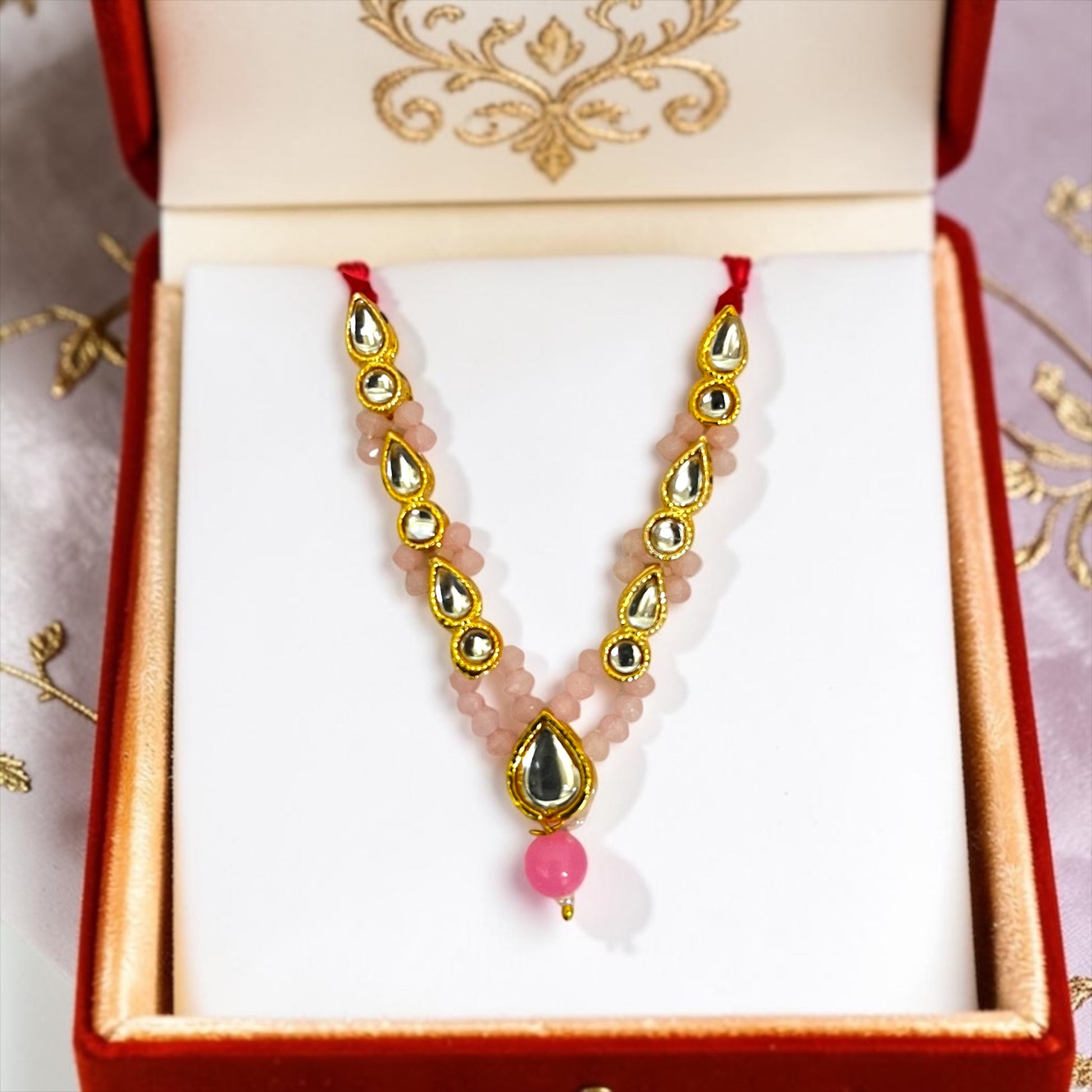 Laddu Gopal Ji necklace haar - back view | Shri Poshak, Mathura