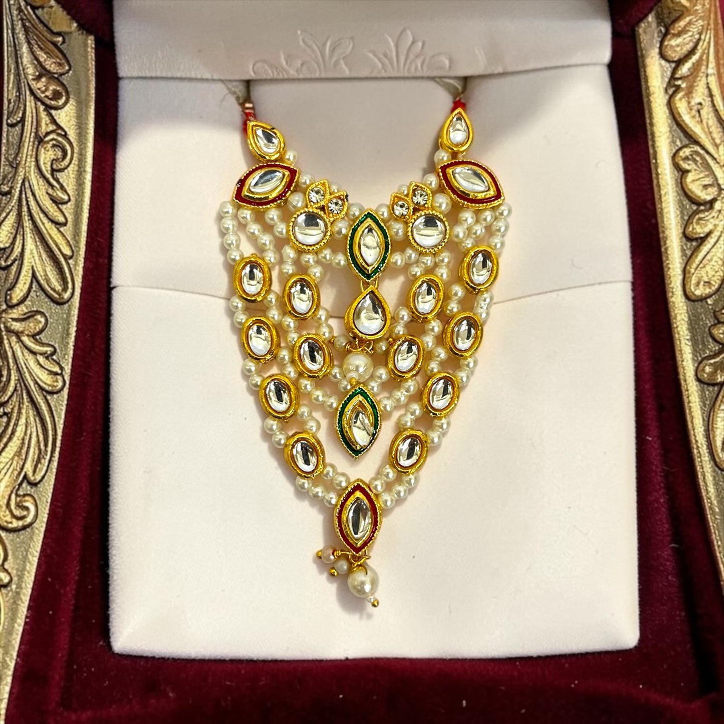 Shri Poshak Royal Kundan & Pearl Haar for Laddu Gopal Ji (SPC-772)