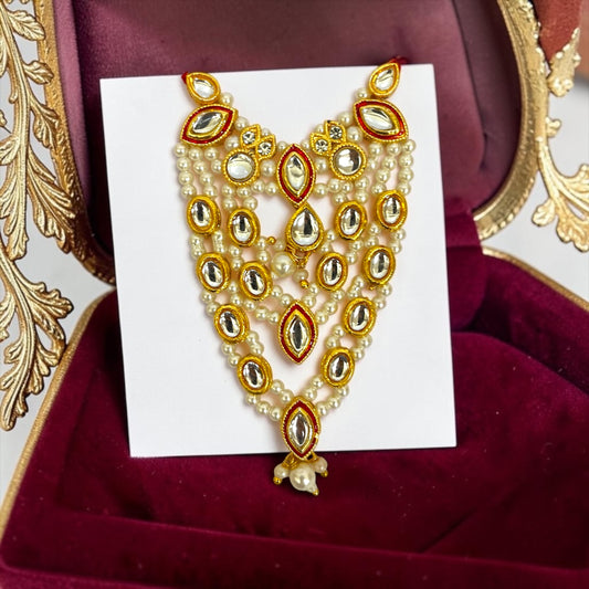 Shri Poshak Royal Kundan & Pearl Haar for Laddu Gopal Ji (SPC-772)