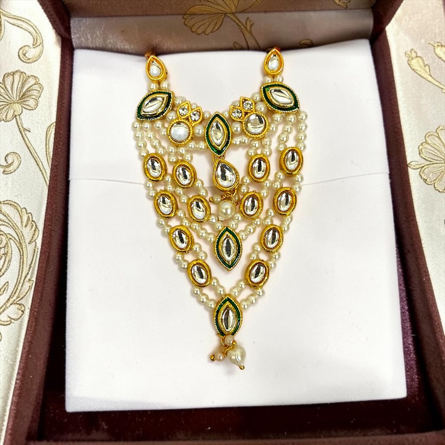 Shri Poshak Royal Kundan & Pearl Haar for Laddu Gopal Ji (SPC-772)