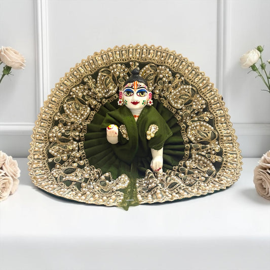 Designer Heavy Pearl & Zari Work Laddu Gopal Ji Poshak SP-197