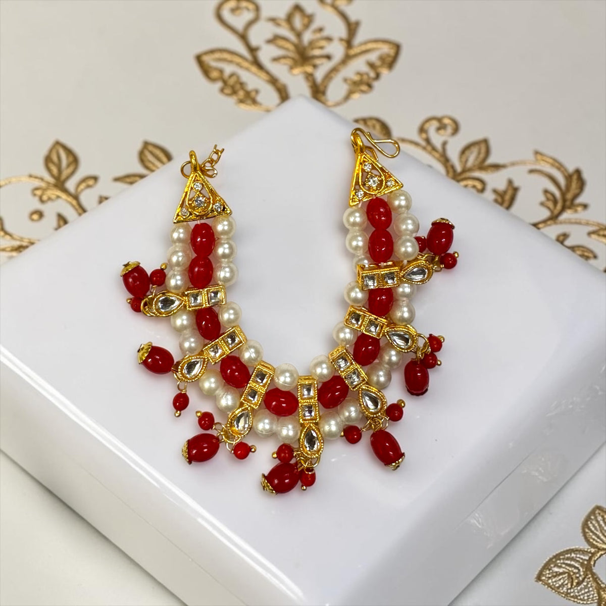 Royal Multi-Layer Kundan & Pearl Mala for Laddu Gopal / Deity Idols (SPC-755)