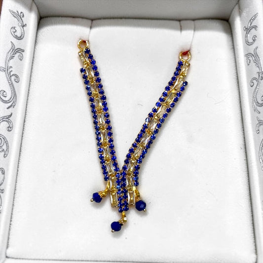 Royal Long Zerkin V-Shape Haar for Laddu Gopal & Deity Idols (SPC-820)Dazzling Premium Designer Necklace