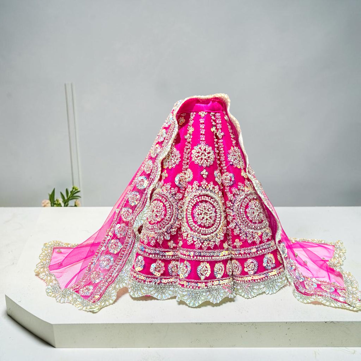 🌺 Designer Navratri Special Mata Rani 3-Piece Poshak Set (SP-I98) – Premium Heavy Embroidery Lehenga, Choli & Chunri