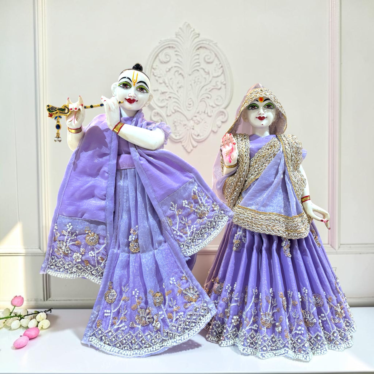 ✨ Premium Heavy Designer Radha Krishna Poshak Set (SP-158)