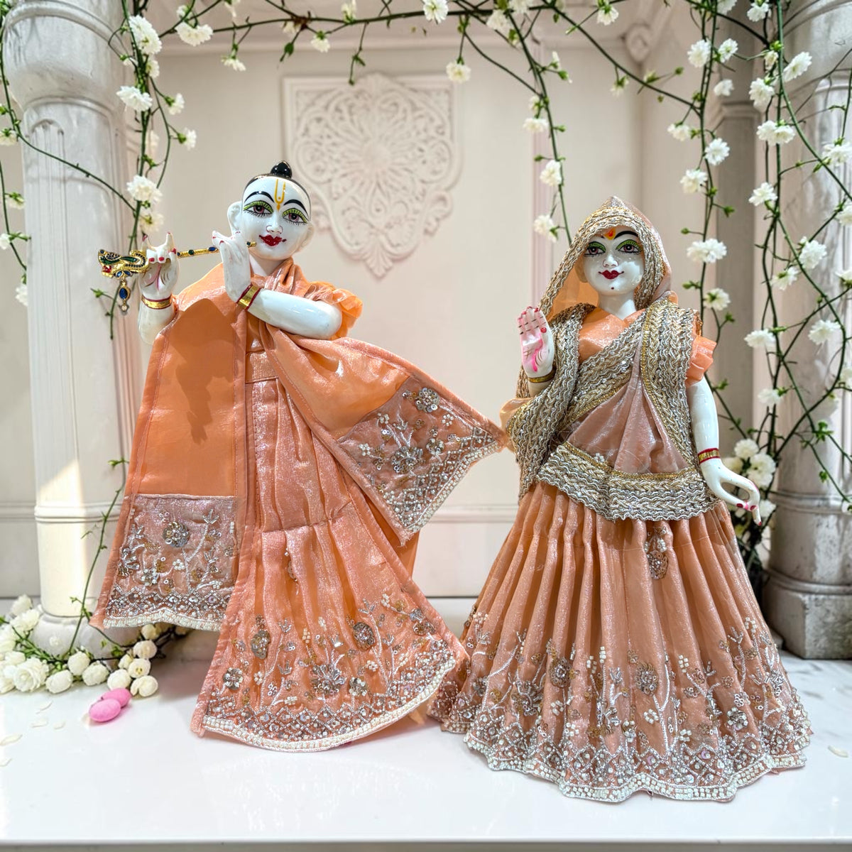 ✨ Premium Heavy Designer Radha Krishna Poshak Set (SP-158)