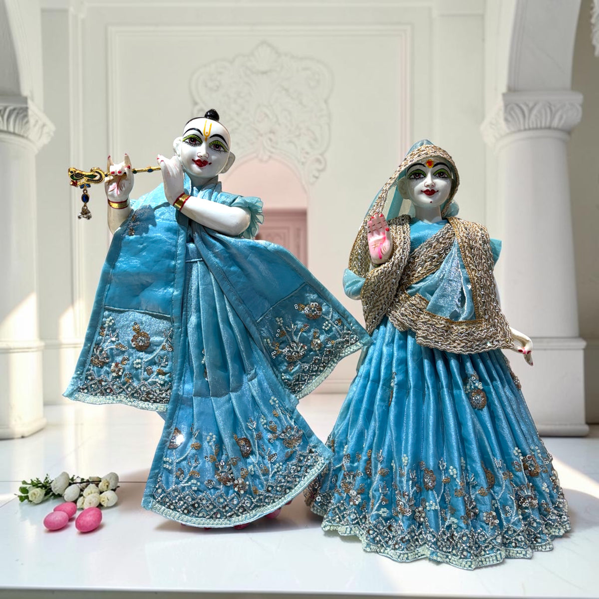 ✨ Premium Heavy Designer Radha Krishna Poshak Set (SP-158)