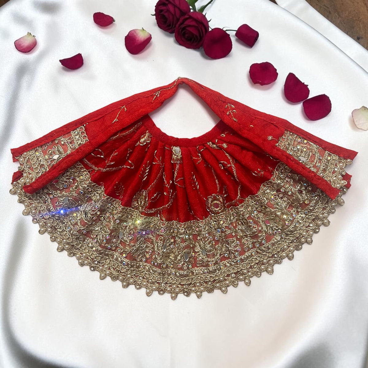 Shri Poshak Designer Heavy Zari Work Lehnga Patka (SP-I71)