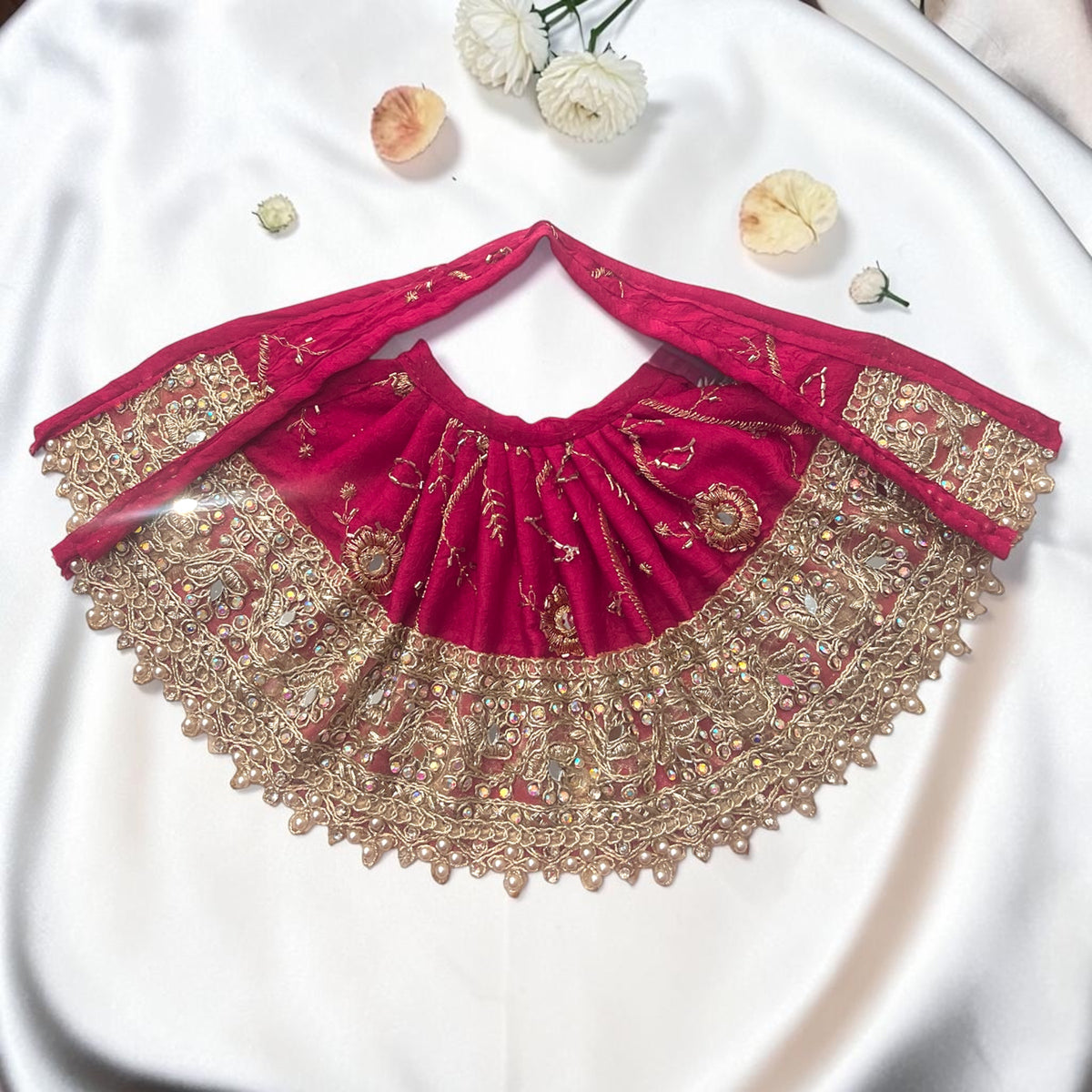 Shri Poshak Designer Heavy Zari Work Lehnga Patka (SP-I71)