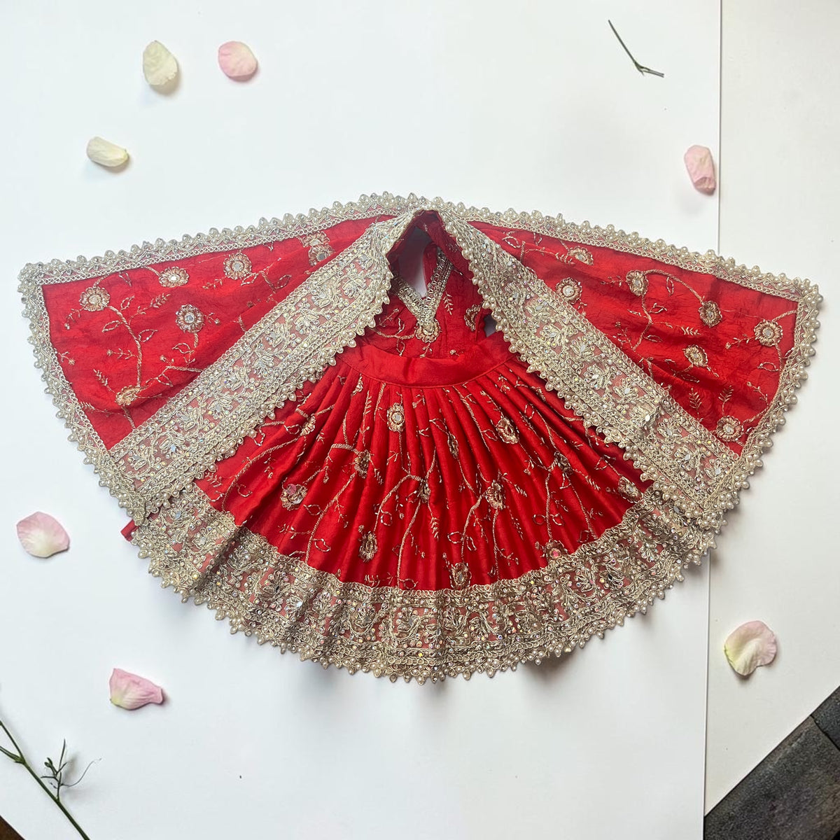 Mata Rani Navratri Special 3-Piece Heavily Embroidered Lehnga Set (Code: SP-171) 🔱✨
