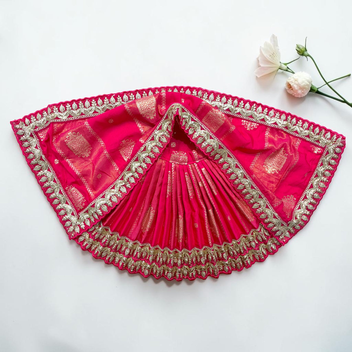 Mata Rani Navratri Special 3-Piece Zari Brocade Lehnga Set (Code: SP-I68) 🔱✨