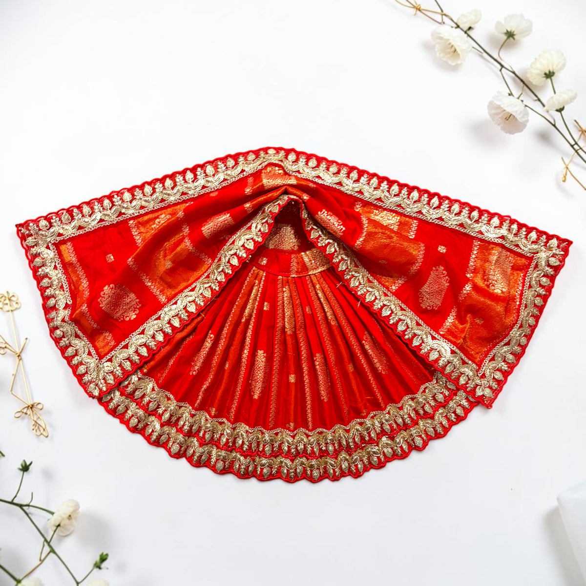 Mata Rani Navratri Special 3-Piece Zari Brocade Lehnga Set (Code: SP-I68) 🔱✨