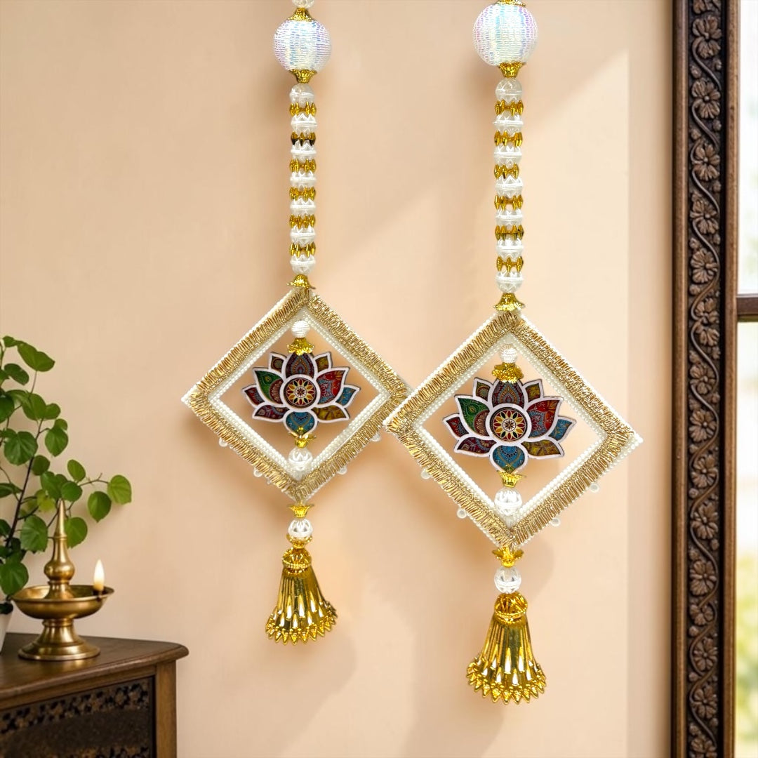 🪔 Shri Poshak Traditional Lotus Mandala Decorative Door Hanging Set (SP-DH35)