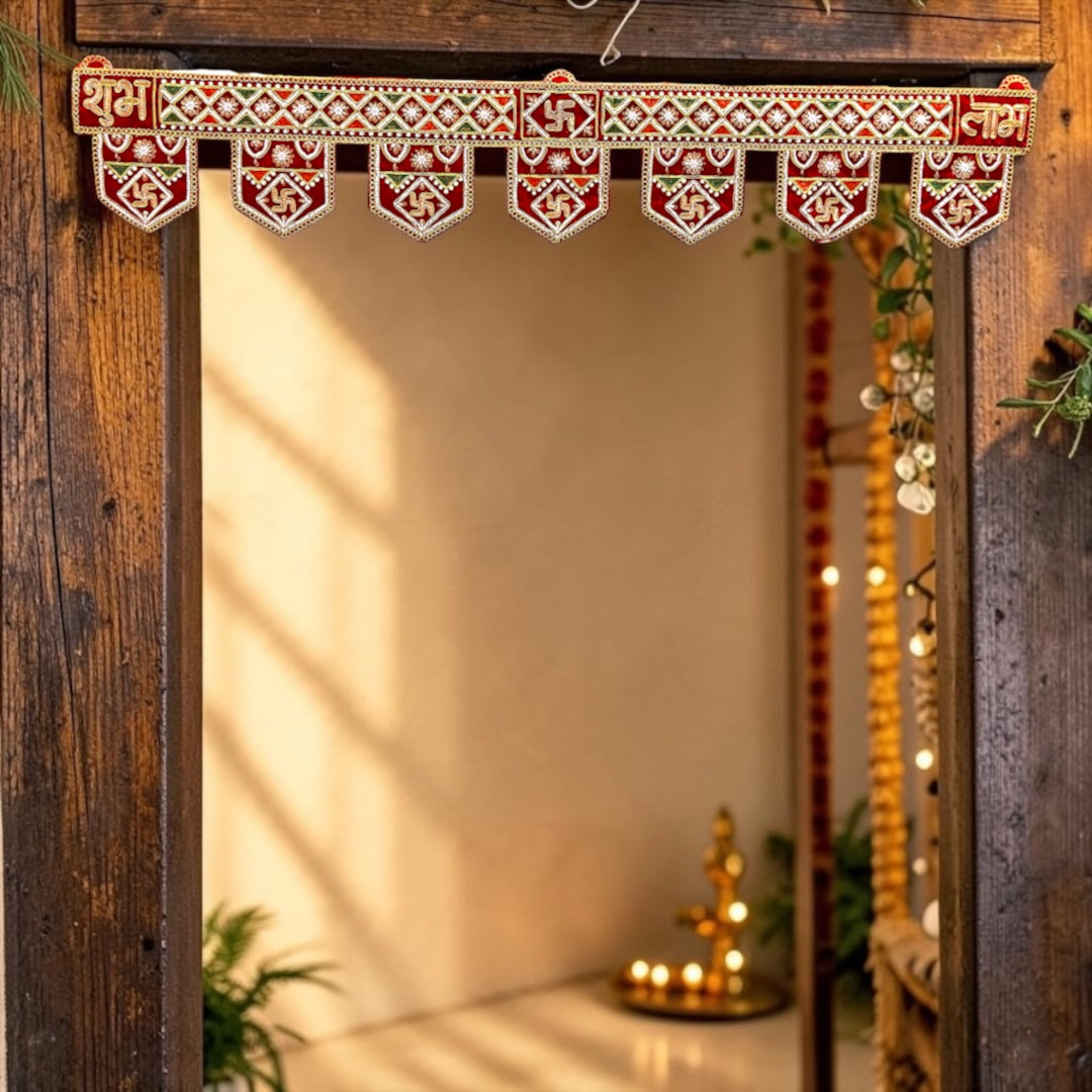 Royal Velvet Shubh-Labh & Swastik Bandhanwar Door Toran (SP-SPT-52) – 38