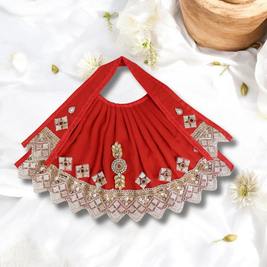 Royal Red Lehnga Patka for Mata Rani SP-G94