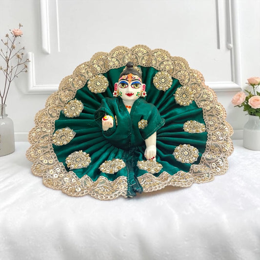 Royal Sequin Circular Motif Laddu Gopal Ji Poshak SP-196