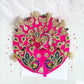 Janmashtami Special Designer Laddu Gopal Ji Peacock Poshak (SP-G89) – Royal Rani Pink Heavy Kundan & Zardozi Dress