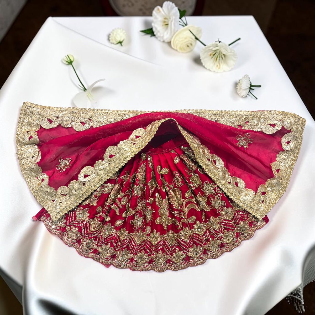 Mata Rani Navratri Special 3-Piece Royal Zardozi Lehnga Set (Code: SP-J10) 🔱✨