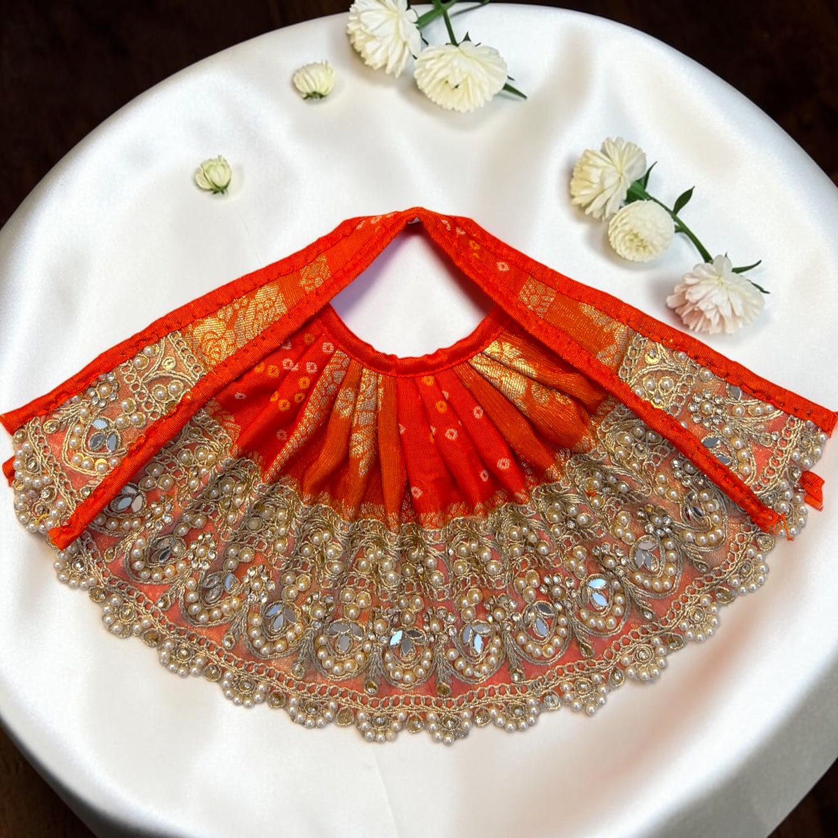 Mata Rani Navratri Special Bandhani Lehnga Patka Set (SP-170) 🔱✨