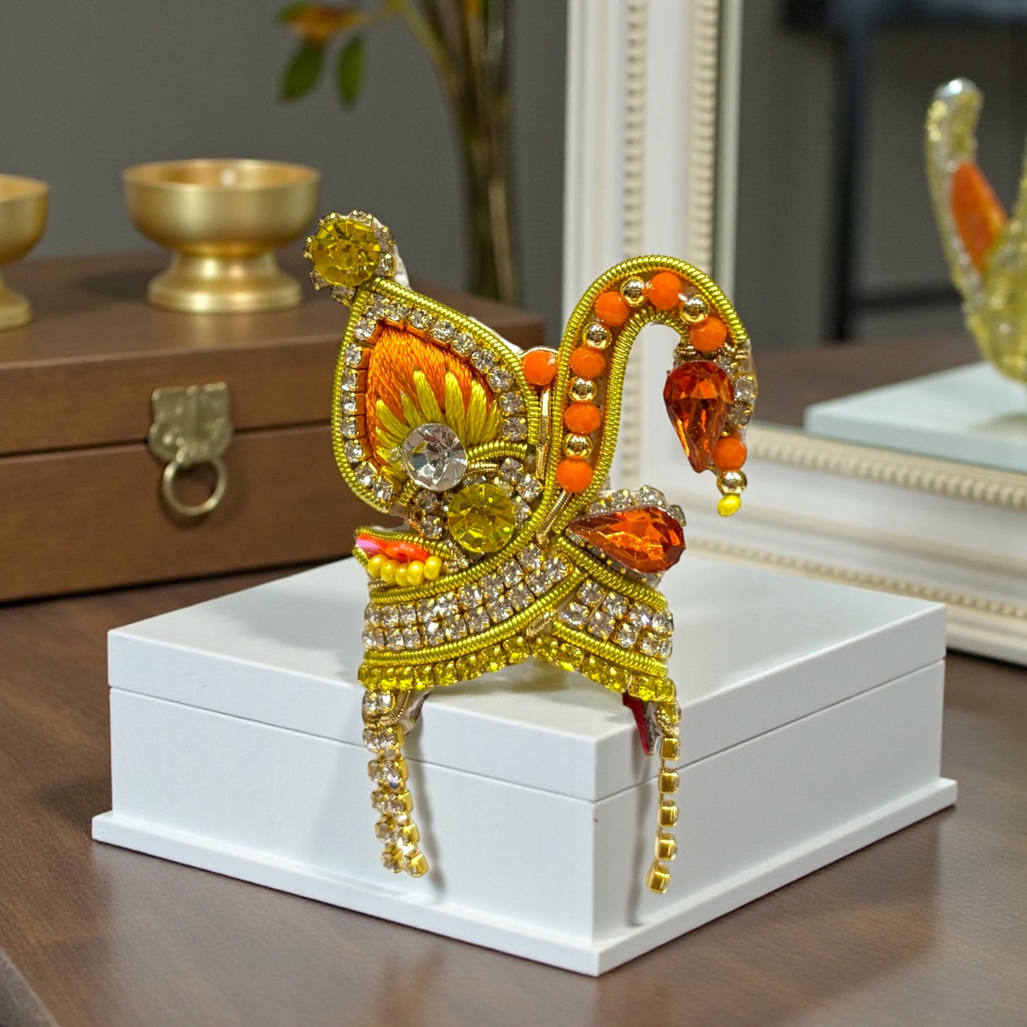 Premium Jardogi Mukut For Deity Idols 4471